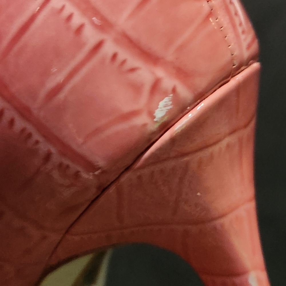 Sam Edelman Croc-Embossed Point Pump- Raspberry, Size 8.5 - Picture 6 of 13